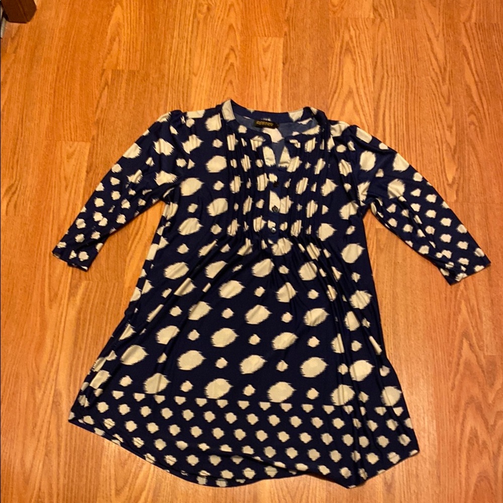 Reborn Blue and White Polka Dot Blouse